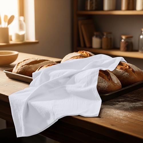 White Flour Sack Towels [12 Pack (White / 12 Pack)