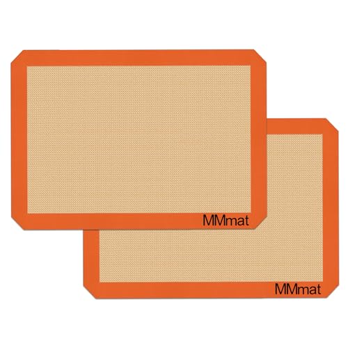 Best German Silicone Baking Mat (Medium Sheet Baking Mat (Set of 2) / 14.76 x 9.85 inches (LxW) *2)