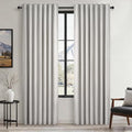 Grey Beige 78 Inch Long Curtains for Sliding Door Closet Doors 100% Blackout Curtains for Living Room Bedroom Back Tab Pleated Heat Blocking Insulated Drapes with Hooks (Grey Beige / 52"W x 78"L (Pack of 2))