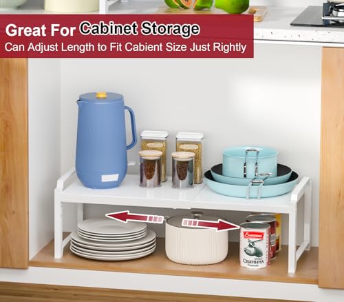 12" Wide 100LBS Loading (White / 2 Pack: 25.5"L (12" Wider +100LBS Load-bearing))
