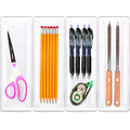 Clear Drawer Organizer for Office Bin Desk Storage (Large Size)