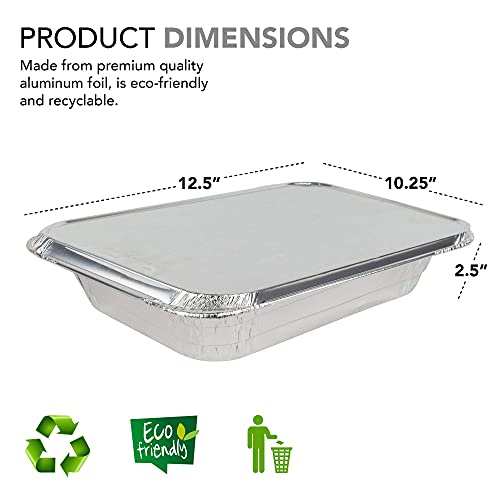 9x13 Aluminum Trays with Lids