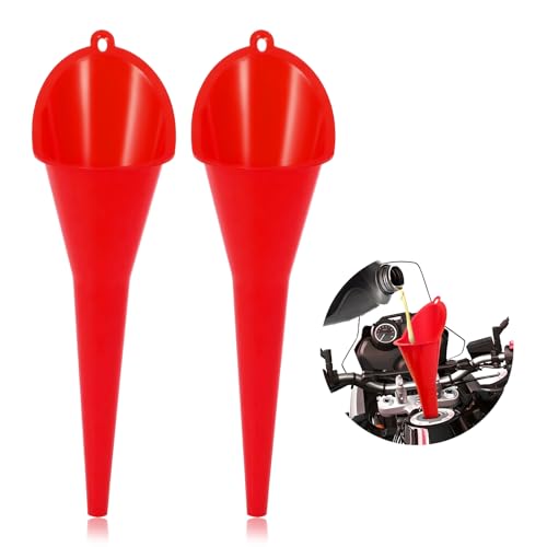2 PCS Oil Funnel (Red, 2 PCS)