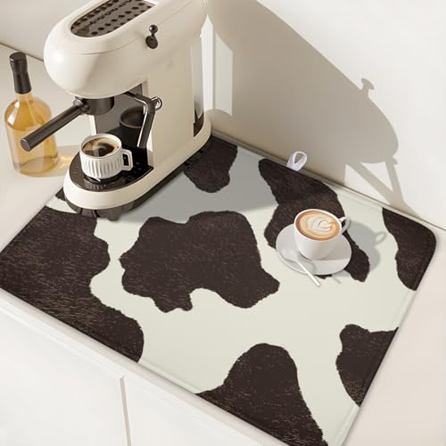 Milk Cow Drying Mat 24x18 Inch (Beige Brown / 24" x 18")