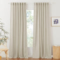 Extra Wide Sheer Curtains for Sliding Patio Door Large Window (Angora / 70"W x 95"L (Pack of 2))