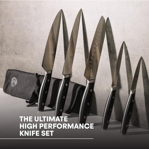 MasterChef Chef Knife Set with Bag (5pc / Knife Roll Set)