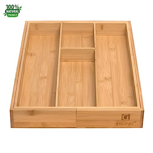 Bamboo Silverware Organizer (Two-sided pull)