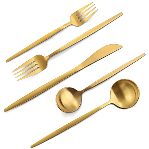 Matte Gold Silverware Set (Matte Gold)