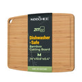 Dishwasher Safe Bamboo Cutting Board (14"L x 10.6"W)