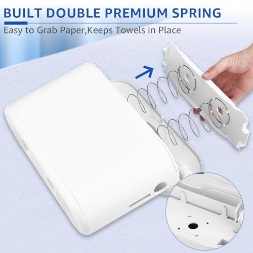 Countertop Paper Towel Holder Dispenser (White-m)