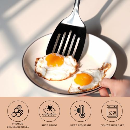 3 Piece Stainless Steel Utensil Set (Z-Black Cooking Utensils)