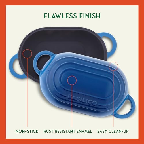 Enameled Cast Iron Bread Oven 2 Qt (Blue)