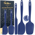 Silicone Spatula Set (Blue / 5 pieces Spoon Spatulas 600°F)