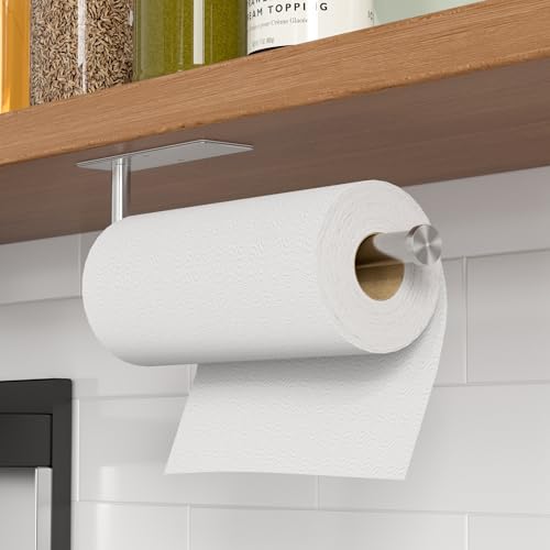 Paper Towel Holder Under Cabinet (Sliver-2 Pack / 1 Pack)