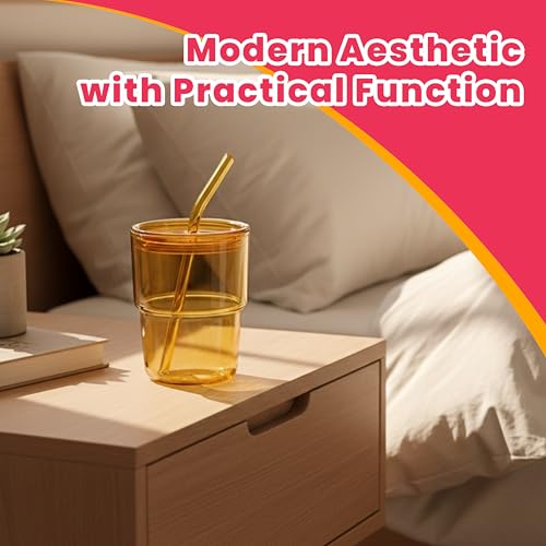 13 oz Tumbler Water Glass (2pcs Amber)