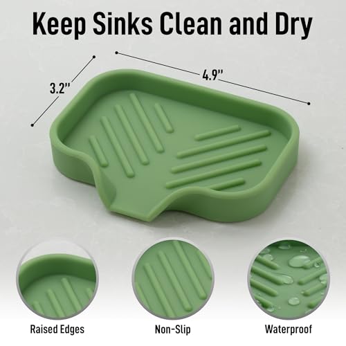 Small Silicone Sponge Holder (Jade Green (Small) / Small (4.9x3.3))
