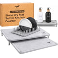 6 PCS Stone Drying Mat Set for Kitchen Counter