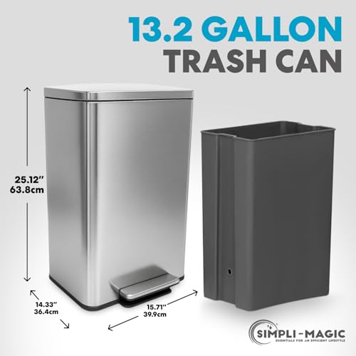 50 Liter 13.2 Gallon Soft (Stainless Steel / Large)