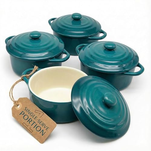 Mini Cocotte Lids (Aqua Ombre)