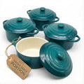 Mini Cocotte Lids (Aqua Ombre)