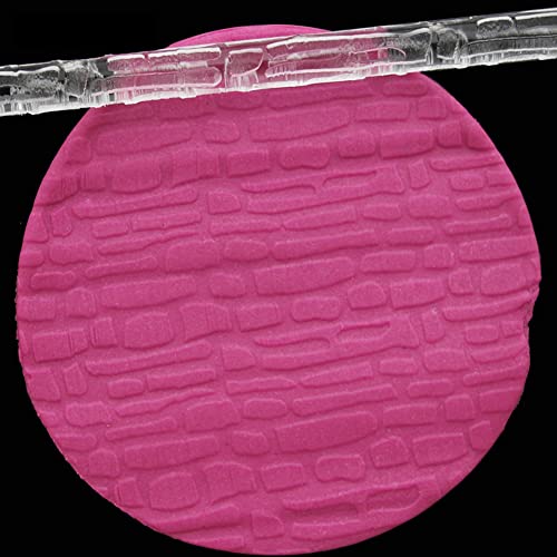 Acrylic Rolling Pin with 28 Patterns (52014 wall pattern)