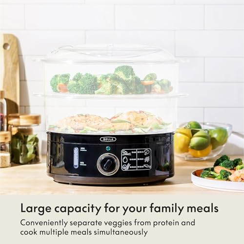 Two Tier Food Steamer with Stackable Baskets