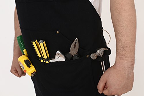 Heavy Duty Canvas Work Apron (Black)