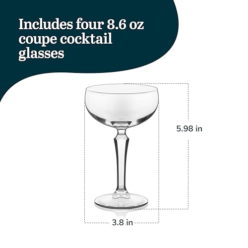 Capone Coupe Cocktail Glasses (Capone Speakeasy 4)