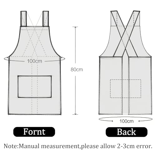 Japanese Style Apron (2# Style-right-angled Edge / Navy Blue)