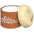 Coffee Filter Holder with Lid (Brown)