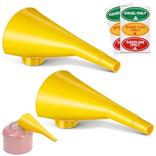 Plastic Gas Can Funnel Compatible with Eagle F15FUN (Yellow)