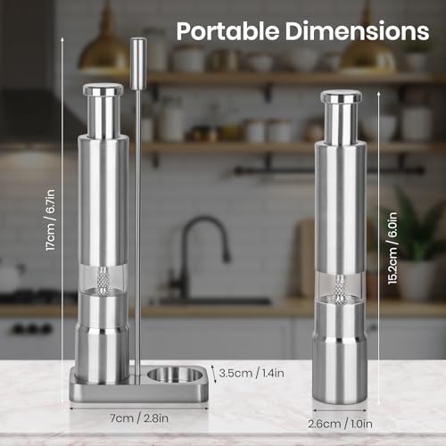 Salt and Pepper Grinder Set for Kitchen
