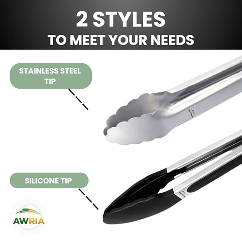 Silicone Tongs for Cooking Tongs Kitchen Tongs with Silicone Tips