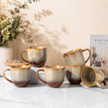 Ceramic Coffee Mugs Set of 6 (Creamy Amber / 12 OZ (Set of 6))