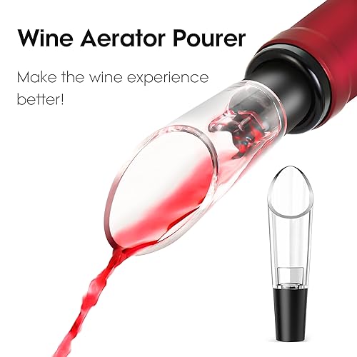 Corkscrew Wine Bottle Opener Wine Accessories Gift Set (Ingot Silver)