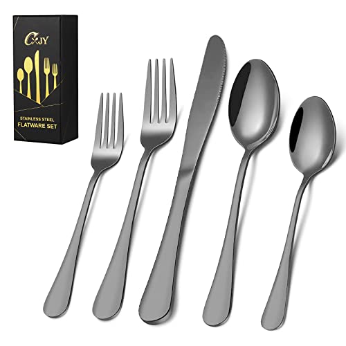Black Silverware Set for 8 (Black)