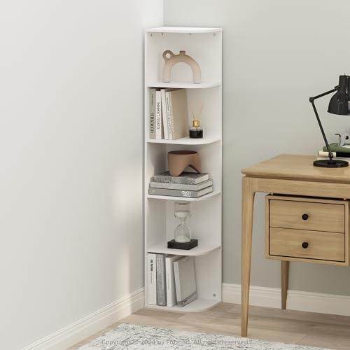 Reed Corner Shelf (White / 5-Tier Corner)