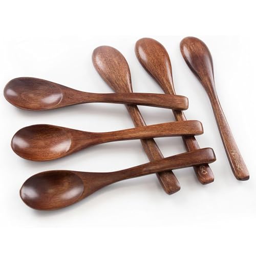 Wooden Spoons for Eating (6 inch Spoons)