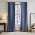 Blackout Curtains 84 inches Long (Blue Haze / 52"W x 84"L (Pack of 2))