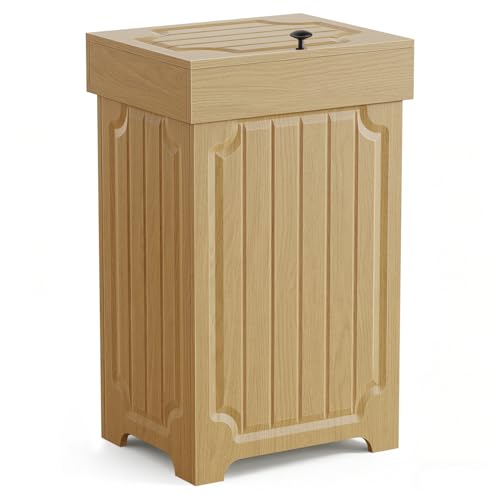 Dog Proof Kitchen Trash Can (Wood)