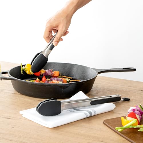 Black Stainless Steel Kitchen Tong Set (Set / Black)