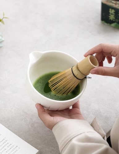 Matcha Set Match Bowl and Whisk (White)