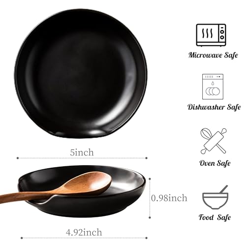 Spoon Rest for Stove Top (Black)