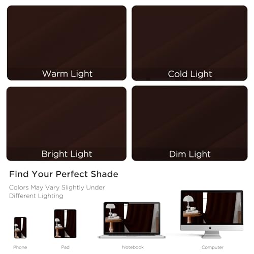 Blackout Curtains 84 inch Length 2 Panels Set (Chocolate / 52"W x 84"L (Pack of 2))