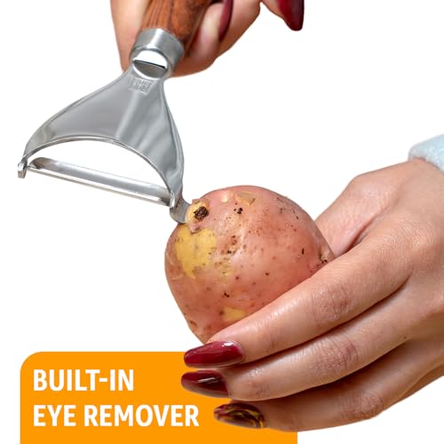 Vegetable Peeler for Kitchen (Y – Rosewood Handle)