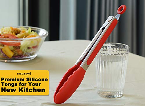 Silicone Cooking Tongs 9 (Red)