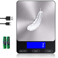 Food Scale 33lb Digital Kitchen Scale for Food Ounces Grams Rechargeable (Black / Medium)
