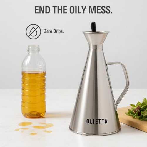 Olive Oil Dispenser Bottle (Gold / 25.4 Ounces)