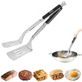 13.5 inch Stainless Steel Tongs for Cooking (13.5 Inch / Black)