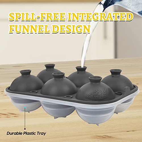 Premium Ice Tray Combo (Gray / 6 Sphere/8 Cube)